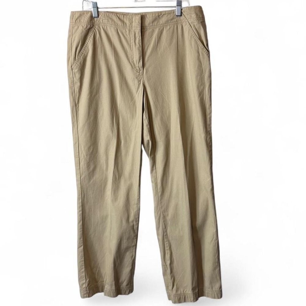Vintage Y2K Christopher & Banks Khaki Straight Leg Pants, Women's Size 12